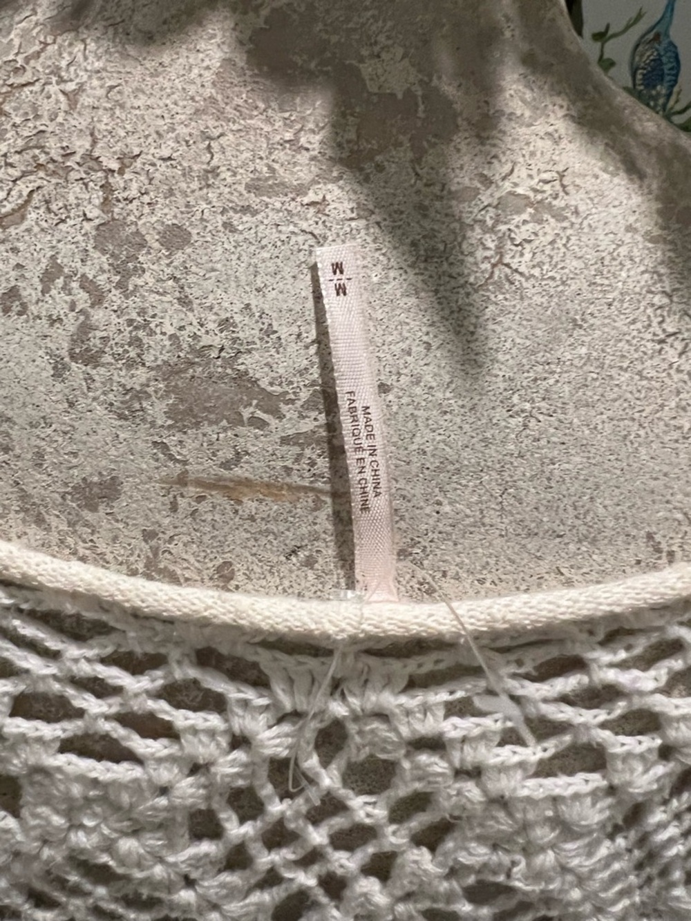Free People Cream Open-Knit Off-the-Shoulder Sweater - Picture 8 of 8